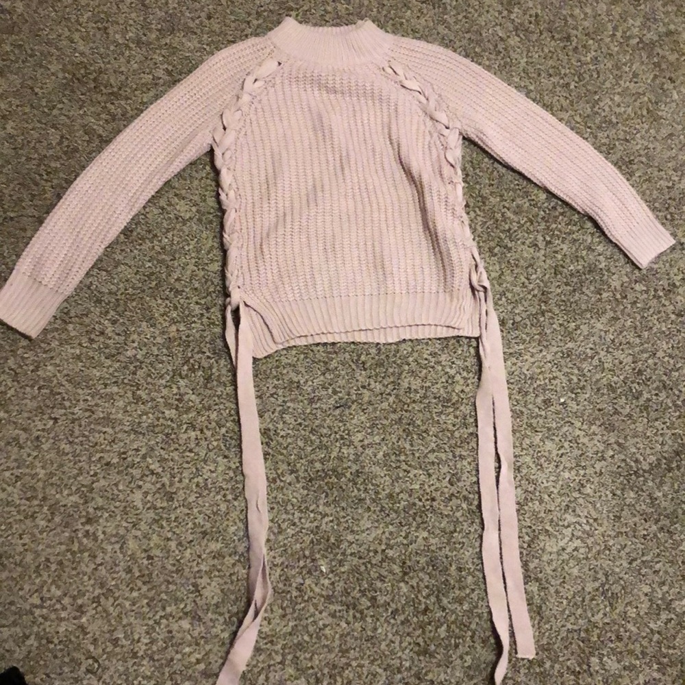 A Pink Sweet Rain Sweater